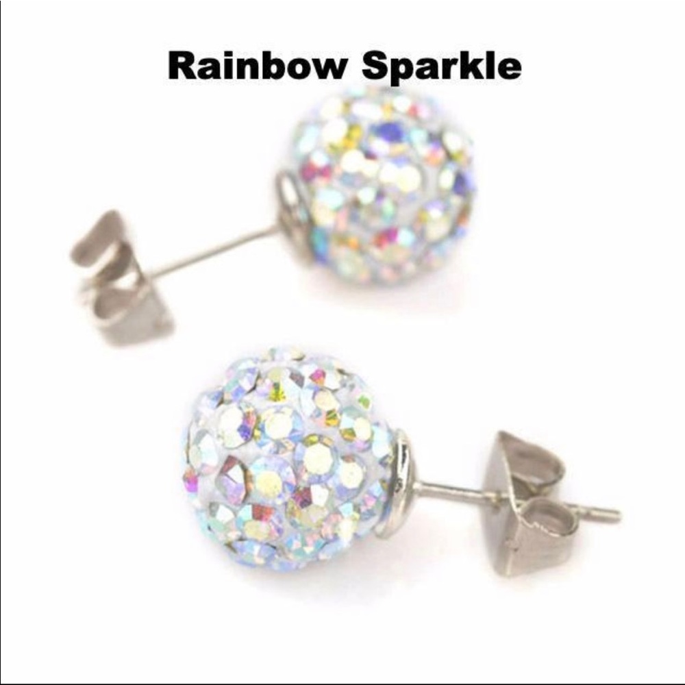 5 pair of Glitter Earring Studs for $12 - Picture 6 of 16
